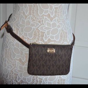 Michael Kors Chocolate brown belt bag